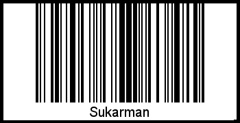 Interpretation von Sukarman als Barcode