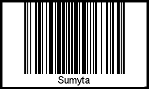 Der Voname Sumyta als Barcode und QR-Code