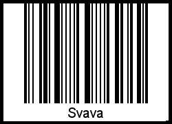 Interpretation von Svava als Barcode