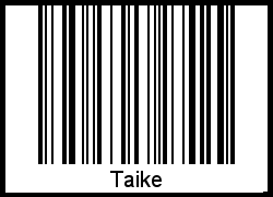 Taike als Barcode und QR-Code