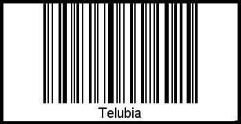 Telubia als Barcode und QR-Code