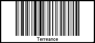 Interpretation von Terreance als Barcode