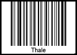 Thale als Barcode und QR-Code