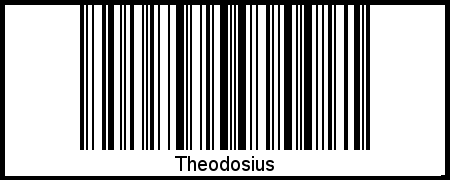 Interpretation von Theodosius als Barcode