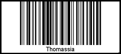 Thomassia als Barcode und QR-Code