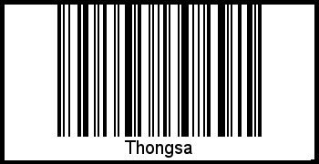 Interpretation von Thongsa als Barcode