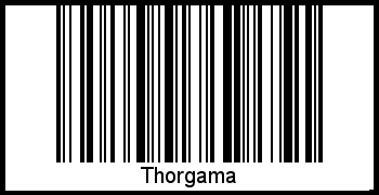 Interpretation von Thorgama als Barcode