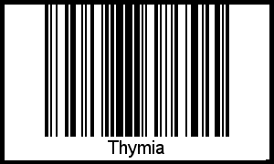 Barcode des Vornamen Thymia