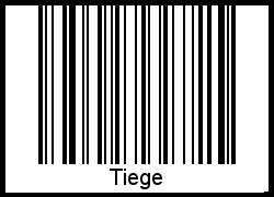 Barcode-Foto von Tiege