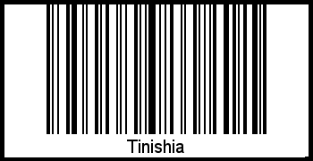 Tinishia als Barcode und QR-Code