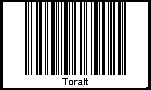 Der Voname Toralt als Barcode und QR-Code