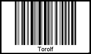 Der Voname Torolf als Barcode und QR-Code