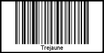 Trejaune als Barcode und QR-Code