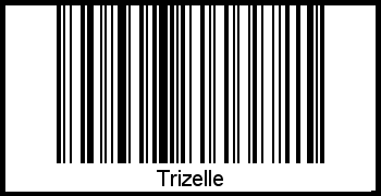 Barcode des Vornamen Trizelle