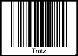 Interpretation von Trotz als Barcode