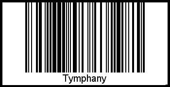 Der Voname Tymphany als Barcode und QR-Code