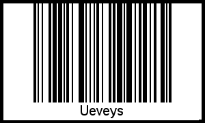 Der Voname Ueveys als Barcode und QR-Code