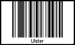 Interpretation von Ulster als Barcode