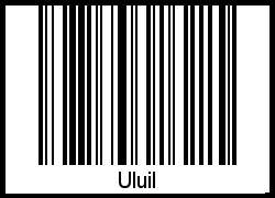 Barcode des Vornamen Uluil