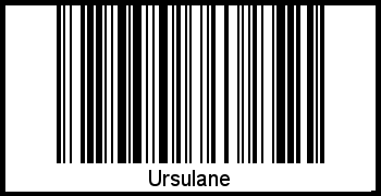 Interpretation von Ursulane als Barcode