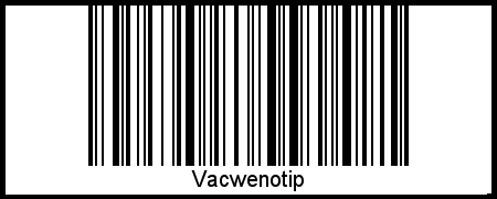 Interpretation von Vacwenotip als Barcode