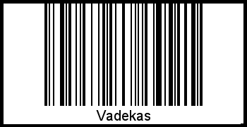 Vadekas als Barcode und QR-Code