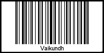 Vaikundh als Barcode und QR-Code