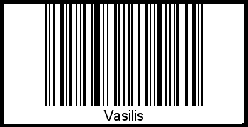 Vasilis als Barcode und QR-Code