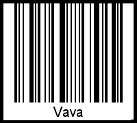 Interpretation von Vava als Barcode