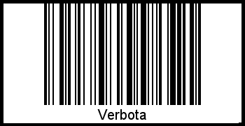 Interpretation von Verbota als Barcode