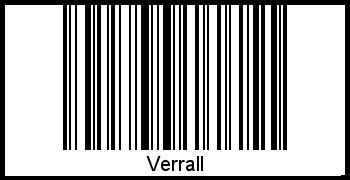 Interpretation von Verrall als Barcode