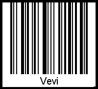 Vevi als Barcode und QR-Code