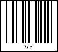 Interpretation von Vici als Barcode