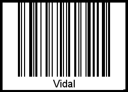 Interpretation von Vidal als Barcode