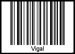 Interpretation von Vigal als Barcode