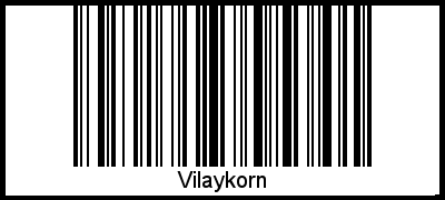 Interpretation von Vilaykorn als Barcode