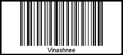 Vinashnee als Barcode und QR-Code