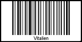 Interpretation von Vitalien als Barcode