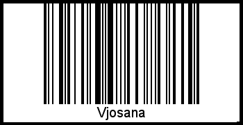 Interpretation von Vjosana als Barcode