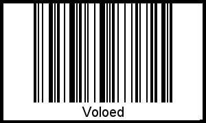 Der Voname Voloed als Barcode und QR-Code