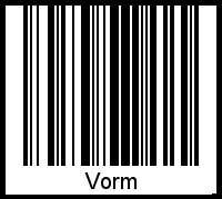 Barcode-Foto von Vorm