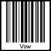 Interpretation von Vow als Barcode