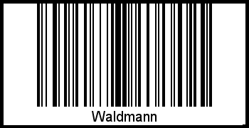 Waldmann als Barcode und QR-Code