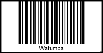 Interpretation von Watumba als Barcode