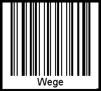 Barcode-Grafik von Wege