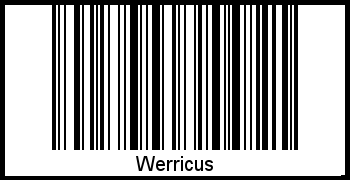 Barcode des Vornamen Werricus