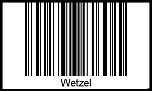 Wetzel als Barcode und QR-Code