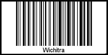 Barcode des Vornamen Wichitra