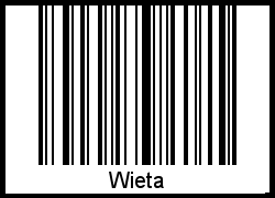 Interpretation von Wieta als Barcode