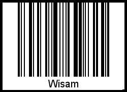 Interpretation von Wisam als Barcode